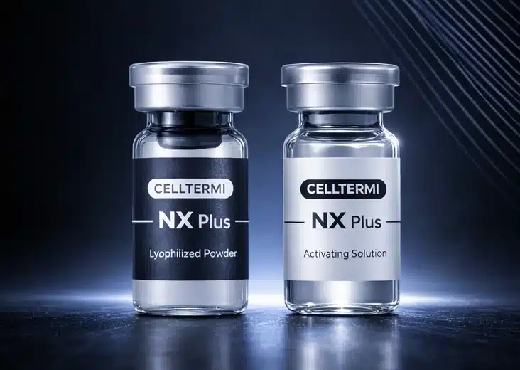 Seringue de Hyafilia V Plus – acide hyaluronique réticulé avec lidocaïne pour correction des volumes (pommettes, menton)